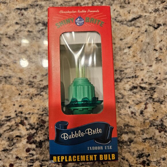 CHRISTOPHER RADKO GREEN REPLACEMENT BUBBLE LIGHT CHRISTMAS CANDOLIER STRAND TREE - Picture 1 of 5